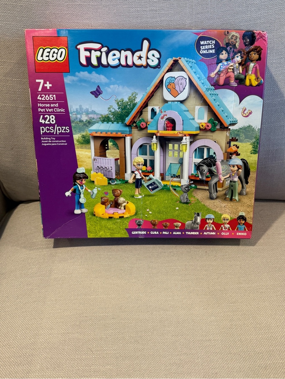 Lego Friends Horse and Pet Vet Clinic - Purple, Blue, Pink, Tan, White